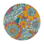Planche À Découper Motif floral coloré (Devant)