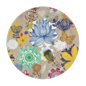 Planche À Découper Motif floral dans le rétro style 3 (Devant)