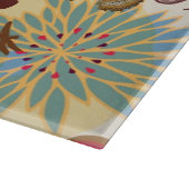 Planche À Découper Motif floral dans le rétro style 4 (Coin)