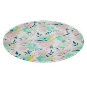 Planche À Découper Motif floral d'aquarelle (Coin)