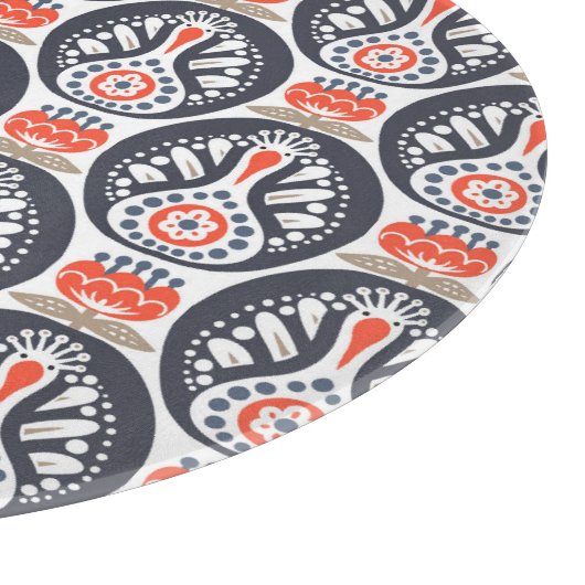 Planche À Découper Motif floral d'art populaire de la Turquie (Coin)