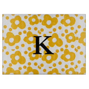 Planche À Découper Motif floral de marguerite blanc jaune ajouter mon