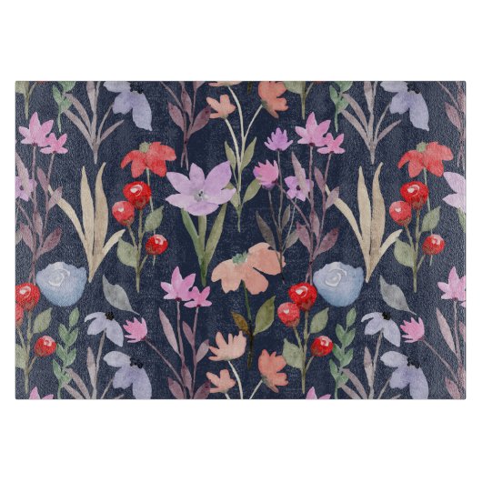 Planche À Découper Motif floral de surface mode botanique           (Devant)