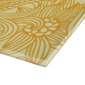 Planche À Découper Motif floral d'été dans des couleurs chaudes (Coin)