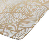 Planche À Découper Motif floral d'or de damassé (Coin)