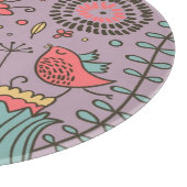 Planche À Découper Motif floral élégant avec des fleurs (Coin)