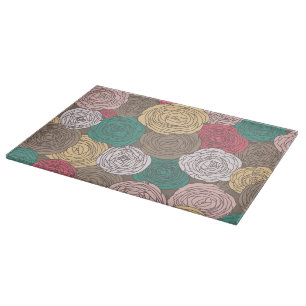 Planche À Découper Motif floral élégant. Floral lumineux