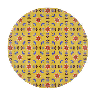Planche À Découper Motif floral géométrique de style scandinave