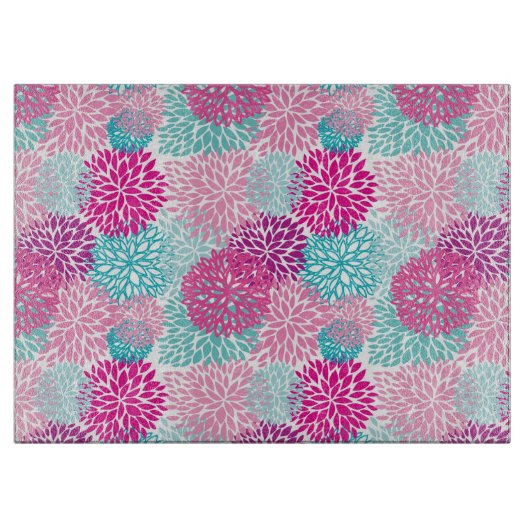 Planche À Découper Motif floral lumineux 2 (Devant)