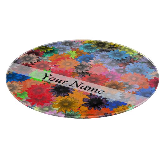 Planche À Découper Motif floral multicolore (Coin)