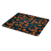 Planche À Découper Motif floral orange fluide (Coin)