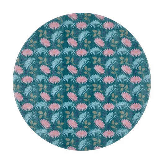 Planche À Découper Motif floral pastel (Devant)