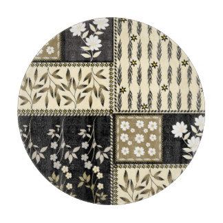 Planche À Découper Motif floral répétitif sans couture texturé