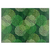 Planche À Découper Motif floral vert (Devant)