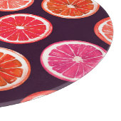 Planche À Découper Motif foncé Citrus peint à la main (Coin)