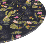 Planche À Découper Motif foncé de cactus de nuit d'été (Coin)