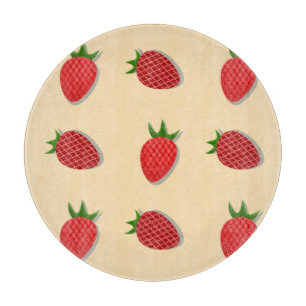 Planche À Découper Motif fraise pour des vibes estivales fruitées