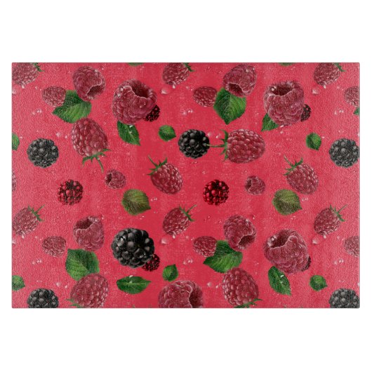 Planche À Découper Motif framboise (Devant)