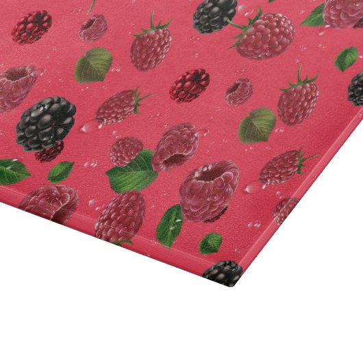 Planche À Découper Motif framboise (Coin)