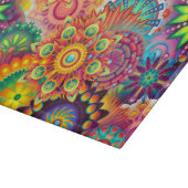 Planche À Découper Motif funky rétro Abstrait Bohème (Coin)