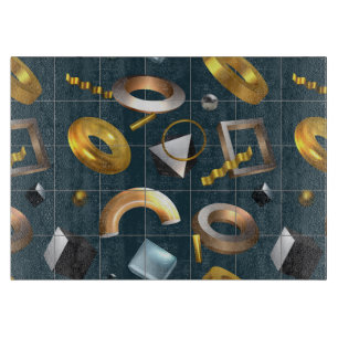 Planche À Découper Motif géométrique 3D