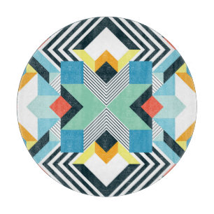 Planche À Découper Motif géométrique Abstrait moderne.