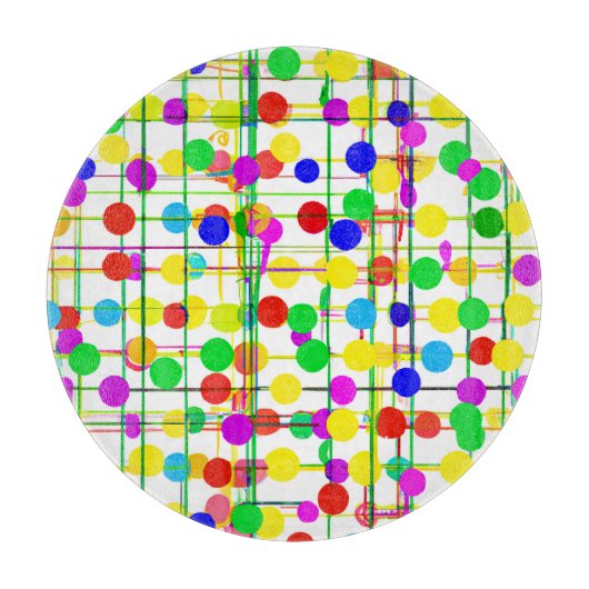 Planche À Découper Motif géométrique aléatoire (Devant)