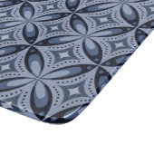 Planche À Découper Motif géométrique bleu de style rétro (Coin)
