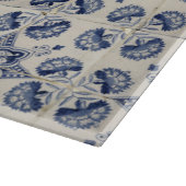 Planche À Découper Motif géométrique bleu vintage (Coin)