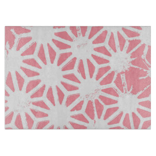 Planche À Découper Motif géométrique corail