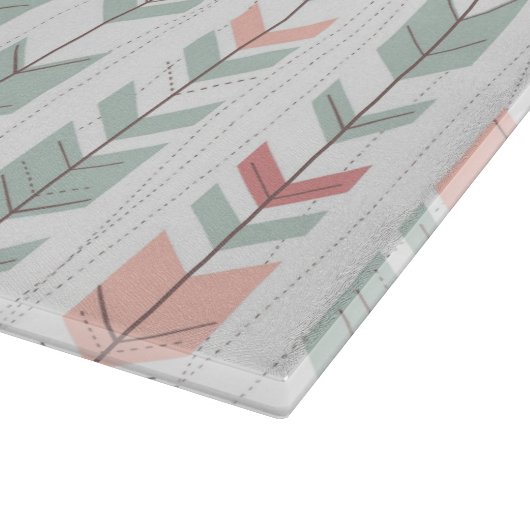 Planche À Découper Motif géométrique dans le rétro style (Coin)