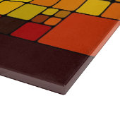 Planche À Découper Motif géométrique d'arc-en-ciel vibrant abstrait (Coin)