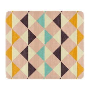 Planche À Découper Motif géométrique de diamants et de triangles qui
