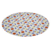 Planche À Découper Motif géométrique de fleur au néon d'art populaire (Coin)