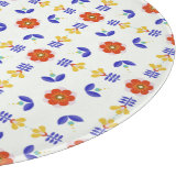 Planche À Découper Motif géométrique de fleur au néon d'art populaire (Coin)