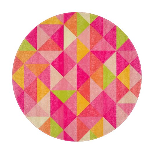 Planche À Découper Motif géométrique de triangles (Devant)