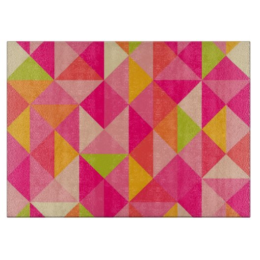 Planche À Découper Motif géométrique de triangles (Devant)