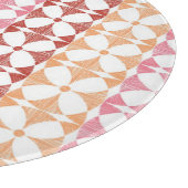 Planche À Découper motif géométrique des rayures rouges ikat (Coin)