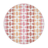 Planche À Découper motif géométrique des rayures rouges ikat (Devant)