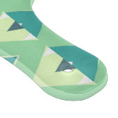 Planche À Découper Motif géométrique Diamant turquoise et vert (Coin)