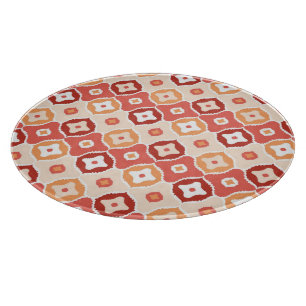 Planche À Découper Motif géométrique d'ikat d'or