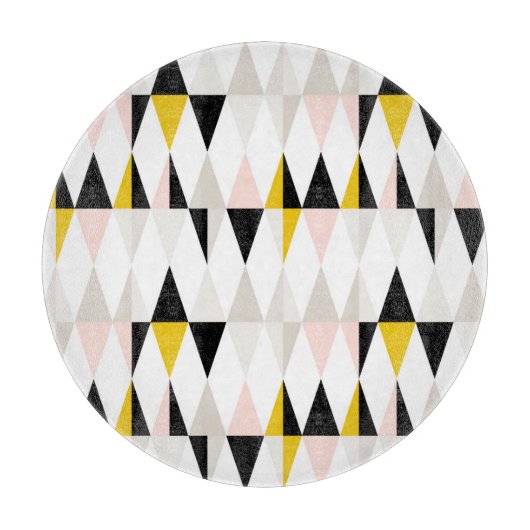 Planche À Découper Motif géométrique fendu de triangle (Devant)