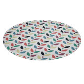 Planche À Découper Motif géométrique floral d'art populaire (Coin)