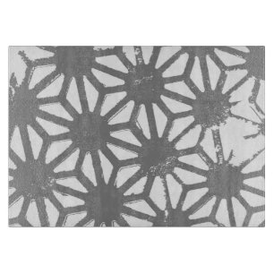 Planche À Découper motif géométrique gris