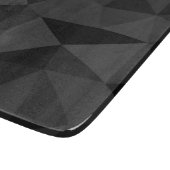 Planche À Découper Motif géométrique gris foncé et noir (Coin)