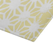 Planche À Découper Motif géométrique jaune citron (Coin)