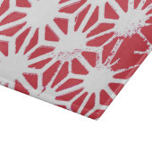 Planche À Découper Motif géométrique rouge (Coin)