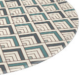 Planche À Découper Motif géométrique turquoise (Coin)