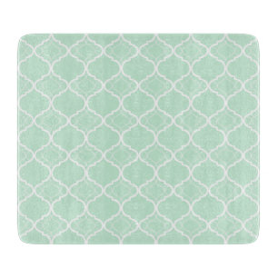 Planche À Découper Motif géométrique vert en bon état de Quatrefoi