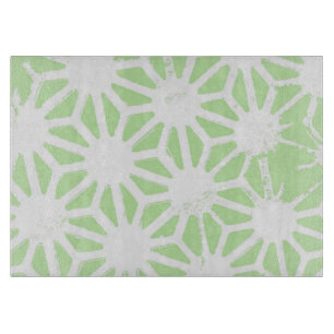 Planche À Découper Motif géométrique vert pomme